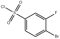 4-Bromo-3-fluorobenzenesulfonyl chloride Structure