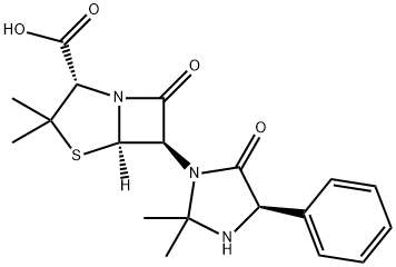 7-(2,2-DIMETHYL-5-OXO-4-PHENYL-IMIDAZOLIDIN-1-YL)-3,3-DIMETHYL-6-OXO-2-THIA-5-AZABICYCLO[3.2.0]HEPTANE-4-CARBOXYLIC ACID Structure