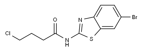 BUTANAMIDE, N-(6-BROMO-2-BENZOTHIAZOLYL)-4-CHLORO- Structure