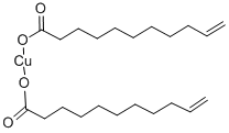 copper diundec-10-enoate  Structure