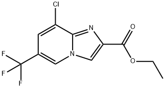 ETHYL 8-CHLORO-6-(TRIFLUOROMETHYL)IMIDAZO[1,2-A]PYRIDINE-2-CARBOXYLATE Structure