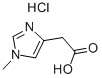 1-METHYL-4-IMIDAZOLEACETIC ACID HYDROCHLORIDE Structure