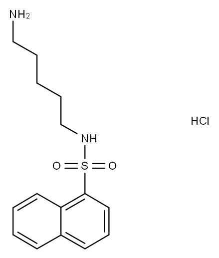 N-(5-AMINOPENTYL)-1-NAPHTHALENESULFONAMIDE HCL Structure