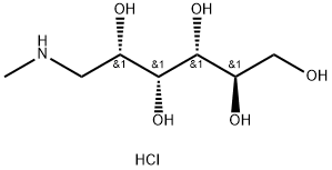 N-METHYL-D-GLUCAMINE HYDROCHLORIDE Structure