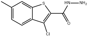 3-CHLORO-6-METHYL-1-BENZOTHIOPHENE-2-CARBOHYDRAZIDE Structure