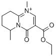 3-(ethoxycarbonyl)-6,7,8,9-tetrahydro-1,6-dimethyl-4-oxo-4H-pyrido[1,2-a]pyrimidinium Structure