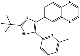 6-[2-tert-Butyl-5-(6-methyl-pyridin-2-yl)-1H-imidazol-4-yl]-quinoxaline Structure