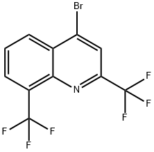 2,8-BIS(TRIFLUOROMETHYL)-4-BROMOQUINOLINE Structure