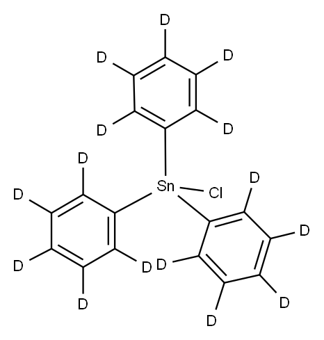 TRIPHENYL-D15-TIN CHLORIDE Structure