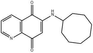 6-(cyclooctylamino)-5,8-quinolinequinone Structure