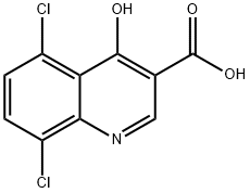5,8-DICHLORO-4-HYDROXYQUINOLINE-3-CARBOXYLIC ACID Structure
