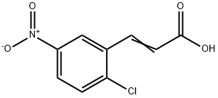 2-CHLORO-5-NITROCINNAMIC ACID Structure