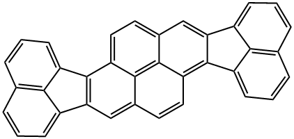 2.3,7.8-DI-(PERI-NAPHTHYLENE)-PYRENE Structure