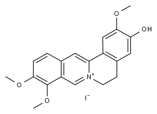 2,9,10-Trimethoxy-5,6-dihydroisoquinolino[2,1-b]isoquinolin-7-ium-3-ol Structure