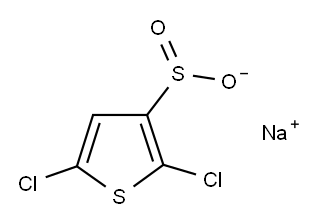 2,5-DICHLOROTHIOPHENE-3-SULFINIC ACID SODIUM SALT Structure