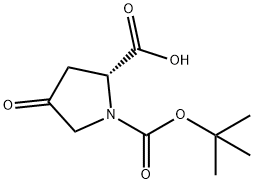 (R)-4-OXO-PYRROLIDINE-1,2-DICARBOXYLIC ACID 1-TERT-BUTYL ESTER Structure