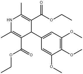 3,5-PYRIDINEDICARBOXYLIC ACID, 1,4-DIHYDRO-2,6-DIMETHYL-4-(3,4,5-TRIMETHOXYPHENYL)-, DIETHYL ESTER Structure
