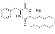 Sodium N-tetradecanoyl-L-phenlyalaninate Structure