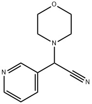 morpholin-4-yl(pyridin-3-yl)acetonitrile Structure
