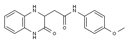 N-(4-METHOXYPHENYL)-2-(3-OXO-1,2,3,4-TETRAHYDROQUINOXALIN-2-YL)ACETAMIDE Structure