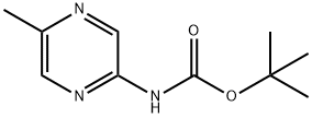 Carbamic acid, (5-methylpyrazinyl)-, 1,1-dimethylethyl ester (9CI) Structure