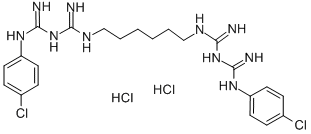 Chlorhexidine hydrochloride Structure