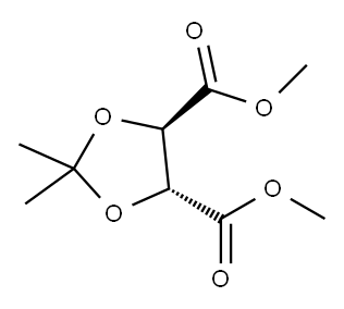 (4R,5R)-2,2-DIMETHYL-1,3-DIOXOLANE-4,5-DICARBOXYLIC ACID DIMETHYL ESTER Structure
