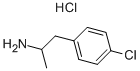 DL-P-CHLOROAMPHETAMINE HYDROCHLORIDE Structure