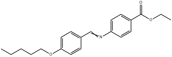 ETHYL 4-(4-PENTYLOXYBENZYLIDENEAMINO)BENZOATE Structure
