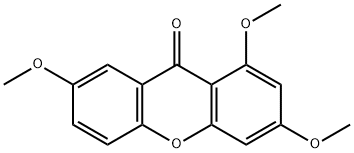 9H-Xanthen-9-one, 1,3,7-trimethoxy- Structure