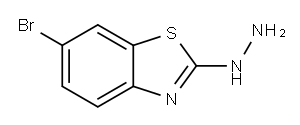 6-BROMO-2-HYDRAZINO-1,3-BENZOTHIAZOLE Structure