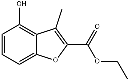 ETHYL 4-HYDROXY-3-METHYLBENZOFURAN-2-CARBOXYLATE Structure
