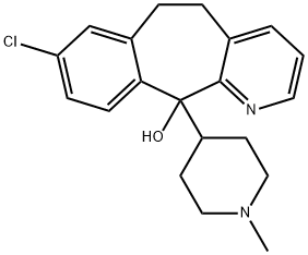 8-Chloro-6,11-dihydro-11-(1-methyl-4-piperidinyl)-5H-benzo[5,6]cyclohepta[1,2-b]pyridin-11-ol Structure
