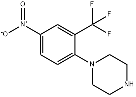 1-(4-NITRO-2-TRIFLUOROMETHYLPHENYL)-PIPERAZINE Structure