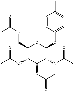 4'-METHYLPHENYL 2-ACETAMIDO-3,4,6-TRI-ACETYL-2-DEOXY-BETA-D-GLUCOPYRANOSIDE Structure