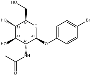 4'-BROMOPHENYL 2-ACETAMIDO-2-DEOXY-BETA-D-GLUCOPYRANOSIDE Structure