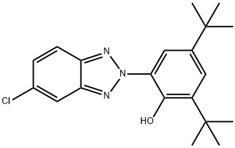 2-(2'-Hydroxy-3',5'-di-tert-butylphenyl)-5-chlorobenzotriazole Structure