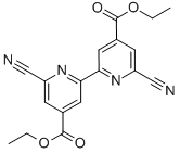 DIETHYL 6,6'-DICYANO-2,2'-BIPYRIDINE-4,4'-DICARBOXYLATE Structure