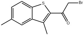 2-BROMO-1-(3,5-DIMETHYL-1-BENZOTHIOPHEN-2-YL)-1-ETHANONE Structure