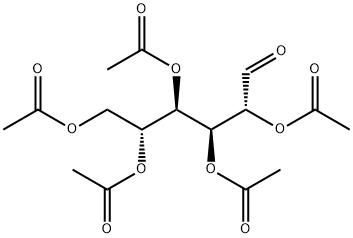 alpha-D-Glucose pentaacetate Structure