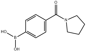 4-(PYRROLIDINE-1-CARBONYL)PHENYLBORONIC ACID Structure