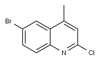 6-BROMO-2-CHLORO-4-METHYLQUINOLINE Structure