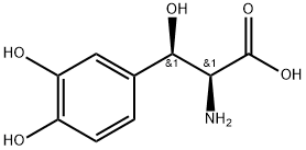 (2RS,3RS)-2-AMINO-3-(3,4-DIHYDROXY-PHENYL)-3-HYDROXY-PROPIONIC ACID Structure