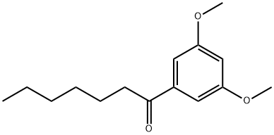 1-(3 5-DIMETHOXYPHENYL)HEPTAN-1-ONE  96 Structure