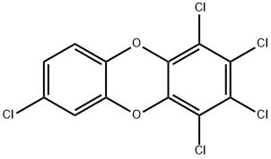 1,2,3,4,7-PENTACHLORODIBENZO-P-DIOXIN Structure