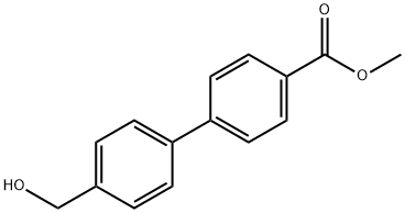 Methyl 4-(4-hydroxymethylphenyl)benzoate Structure