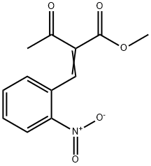 METHYL 2-(O-NITROBENZYLIDENE)-ACETOACETATE Structure
