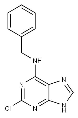 N-Benzyl-2-chloro-9H-purin-6-amine Structure