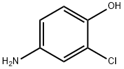 3-Chloro-4-hydroxyaniline Structure