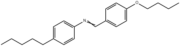 4-N-BUTOXYBENZYLIDENE-4'-PENTYLANILINE Structure
